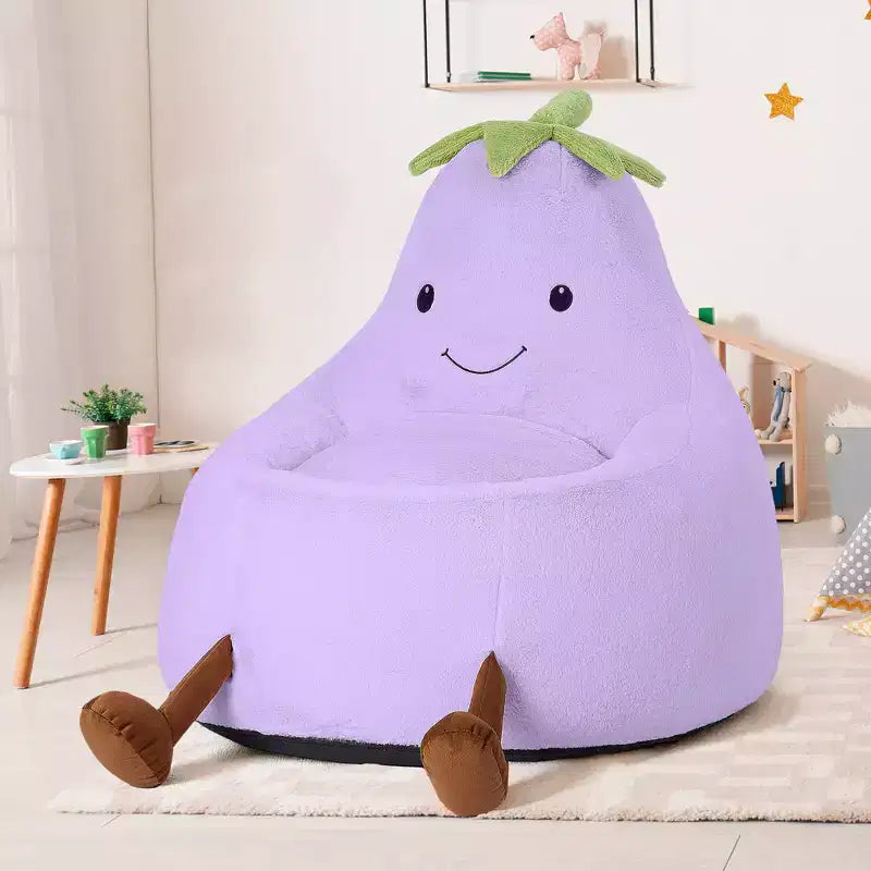 Divano a Sacco Zeus & Ruta per Bambini con Imbottitura in Schiuma ad Alta Densità, Forma Ergonomica per Leggere e Giocare