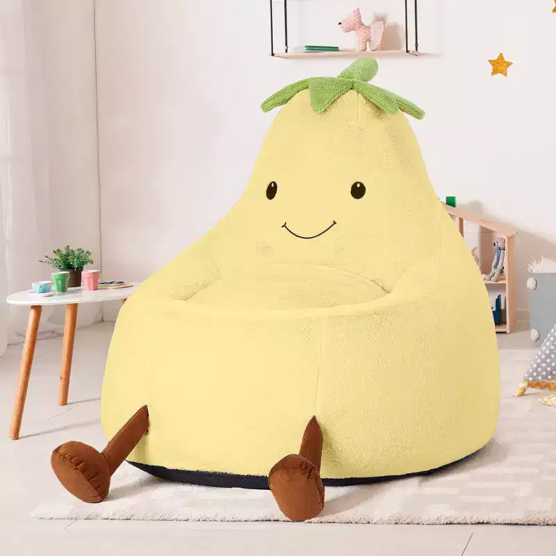 Divano a Sacco Zeus & Ruta per Bambini con Imbottitura in Schiuma ad Alta Densità, Forma Ergonomica per Leggere e Giocare