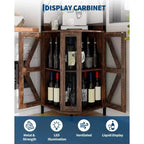 Cantinetta angolare a 4 ripiani con struttura industriale - Ripostiglio bar pieghevole per piccoli spazi e appartamenti