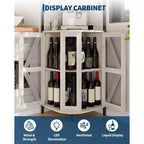 Cantinetta angolare a 4 ripiani con struttura industriale - Ripostiglio bar pieghevole per piccoli spazi e appartamenti