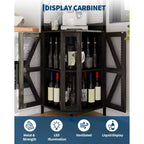 Cantinetta angolare a 4 ripiani con struttura industriale - Ripostiglio bar pieghevole per piccoli spazi e appartamenti