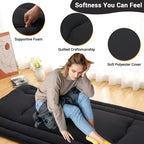 Materasso Pieghevole da Pavimento, Tappetino per Dormire Arrotolabile in Schiuma in Stile Giapponese, Letto Tatami da Pavimento Salvaspazio per Soggiorno o Camera da Letto