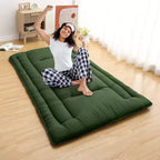 Materasso Pieghevole da Pavimento, Tappetino per Dormire Arrotolabile in Schiuma in Stile Giapponese, Letto Tatami da Pavimento Salvaspazio per Soggiorno o Camera da Letto