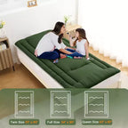 Materasso Pieghevole da Pavimento, Tappetino per Dormire Arrotolabile in Schiuma in Stile Giapponese, Letto Tatami da Pavimento Salvaspazio per Soggiorno o Camera da Letto
