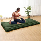 Foldable Floor Mattress, Japanese-Style Roll-Up Foam Sleeping Mat, Space-Saving Tatami Floor Bed for Living Room or Bedroom