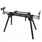 Miter Saw Stand with Durable Iron Skeleton frame, 440 Lbs Load Capacity Saw Stand, 76-4/5'' Max Sliding Rail, Compatible with Most Brands