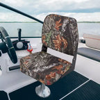 Sedili pieghevoli per barca a schienale basso, confezione da 2 - Sedie nautiche imbottite spesse e impermeabili - Design pieghevole salvaspazio - Ergonomiche e resistenti per la pesca
