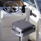 Sedili pieghevoli per barca a schienale basso, confezione da 2 - Sedie nautiche imbottite spesse e impermeabili - Design pieghevole salvaspazio - Ergonomiche e resistenti per la pesca
