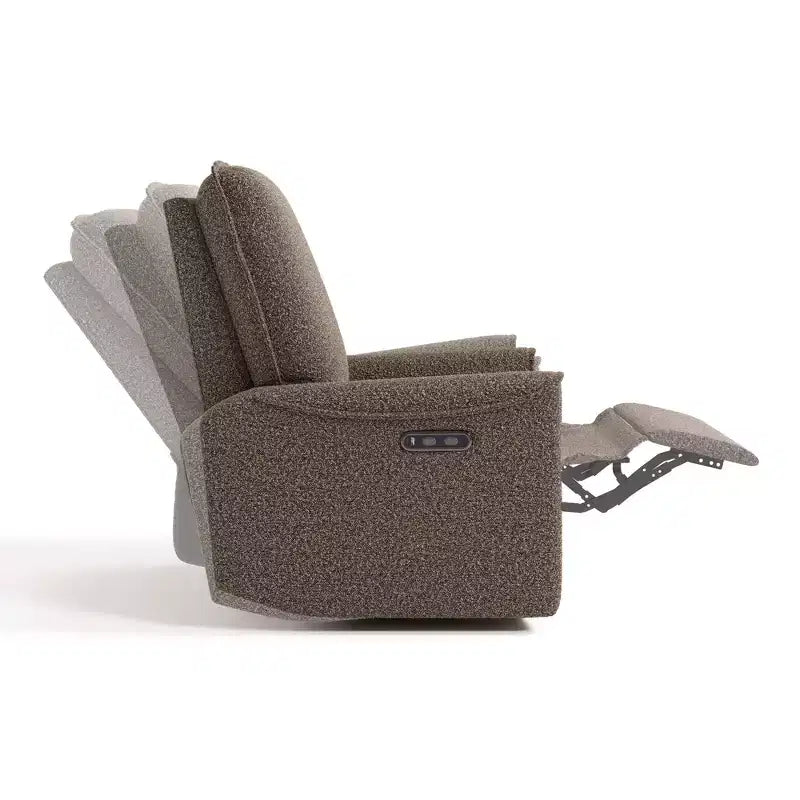 Storkcraft Santos Deluxe Poltrona reclinabile girevole motorizzata con doppia ricarica USB