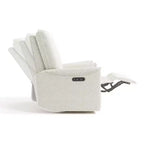 Storkcraft Santos Deluxe Poltrona reclinabile girevole motorizzata con doppia ricarica USB