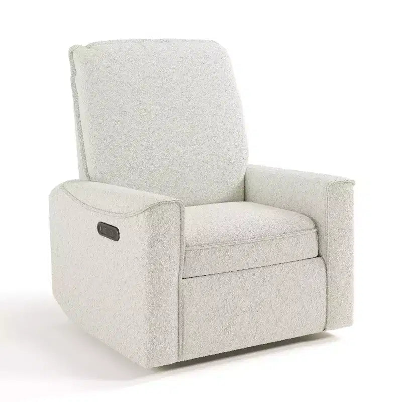 Storkcraft Santos Deluxe Power Recliner Swivel Glider with Dual USB Charging