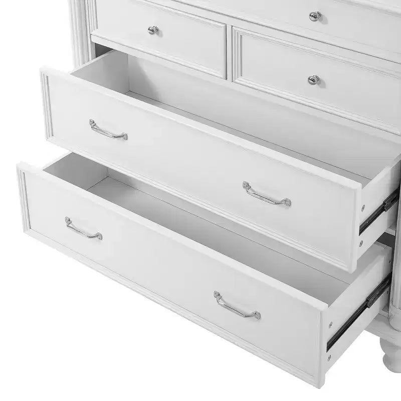 Dispensa grande da cucina Whisen, armadio alto, credenze con 6 ante a ripiani, 2 ripiani regolabili e 5 cassetti