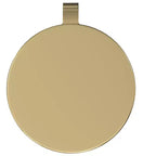 Tavolino Lauryn Moderno Contemporaneo largo 25 cm in Metallo Bianco/Oro, Completamente Assemblato
