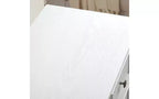 JVNOXK Armadietto moderno a sei cassetti in stile rustico, organizzatore per guardaroba, armadietto porta abiti per soggiorno con guide metalliche per cassetti, bianco