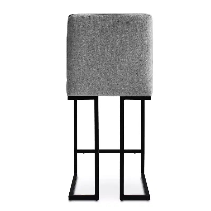 Set di 2 Moderni Sgabelli da Bar a Contatore con Schienale, Sedie da Cucina Imbottite da 25" con Base a Slitta in Metallo Nero - Panipeachy