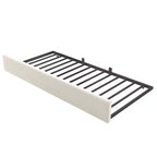 Bellemave Letto a Giorno Singolo in Velluto Imbottito con Letto Estraibile, Struttura Divano Letto Multifunzionale per Camera da Letto e Soggiorno.
