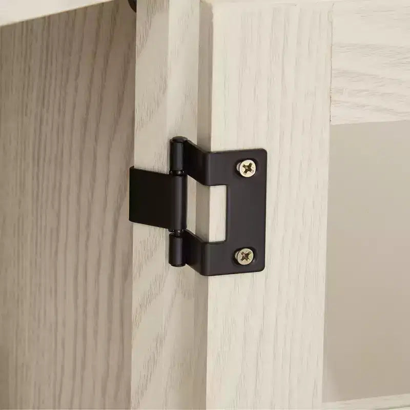 JVNOXK Mobile TV in stile rustico a doppia anta da 60 pollici, design a fienile, mobile porta TV rustico, mobile multimediale moderno con spazio di archiviazione, bianco