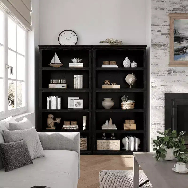 Libreria Moderna a 5 Ripiani, Scaffale in Legno Alto 171 cm con Ripiani Aperti, Scaffale per Soggiorno, Ufficio