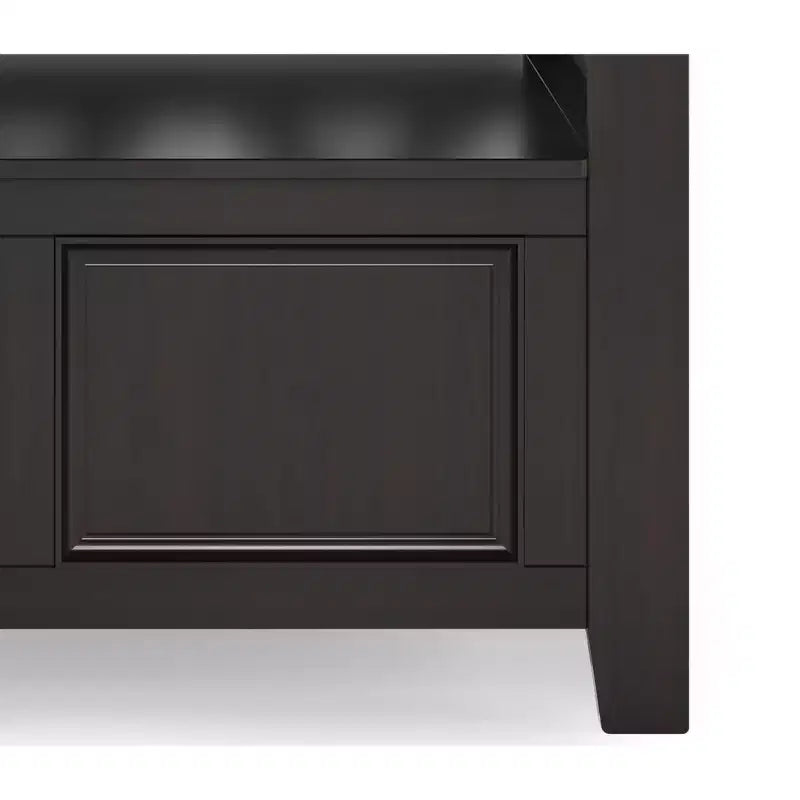 Panca contenitore per ingresso Halifax in legno massello, stile transizionale, larghezza 91 cm