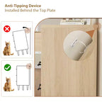 Comò a 6 cassetti per camera da letto, cassettiera larga 132 cm con ampio spazio di archiviazione, cassettiera autoportante in legno per soggiorno, camera da letto, ingresso