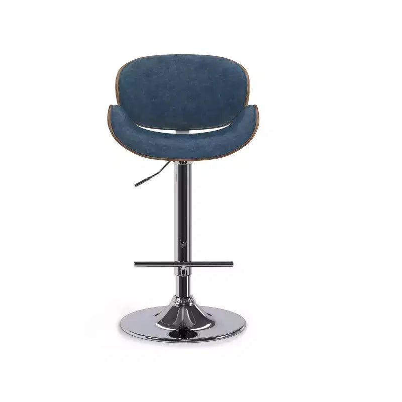 Sgabello da bar girevole regolabile Avondale Mid Century Modern 33 pollici in legno curvato
