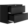 Sturdy Metal Filing Cabinet with 2 Drawers and Lock Secure Storage for A4/Letter/Legal Documents Side Hanging File Cabinet for Office & Home Office