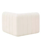 Divano componibile da 369,6 cm con rivestimento in poliestere beige, 4 pezzi, per soggiorno