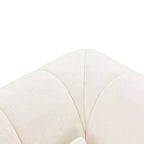Divano componibile da 369,6 cm con rivestimento in poliestere beige, 4 pezzi, per soggiorno