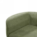 Divano sezionale curvo moderno da 116 pollici con chaise longue, rivestimento Pearl, per soggiorno