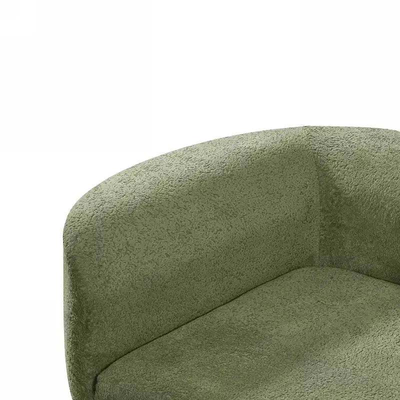 Divano sezionale curvo moderno da 116 pollici con chaise longue, rivestimento Pearl, per soggiorno