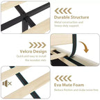 Struttura Letto Imbottita California King con Testiera Pediera e Doghe in Legno, Nessun Box Spring Richiesto