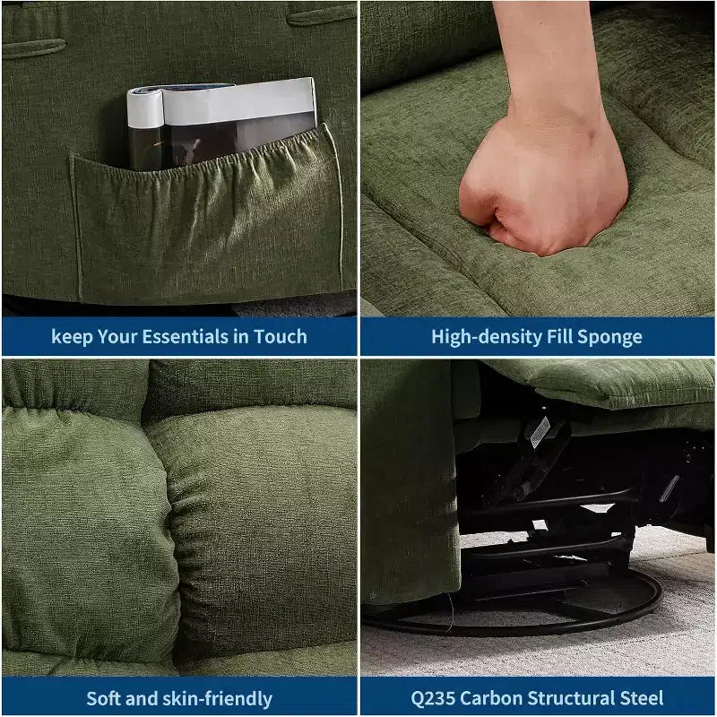 Poltrona Moderna da Salotto con Design Ergonomico Rivestito, Comoda Poltrona per Soggiorno, Camera da Letto o Ufficio
