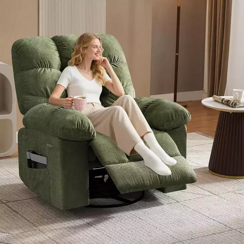 Poltrona Moderna da Salotto con Design Ergonomico Rivestito, Comoda Poltrona per Soggiorno, Camera da Letto o Ufficio
