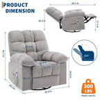Poltrona Moderna da Salotto con Design Ergonomico Rivestito, Comoda Poltrona per Soggiorno, Camera da Letto o Ufficio