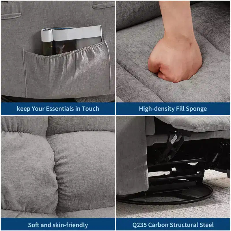 Poltrona Moderna da Salotto con Design Ergonomico Rivestito, Comoda Poltrona per Soggiorno, Camera da Letto o Ufficio