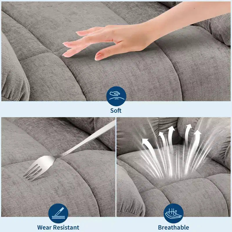 Poltrona Moderna da Salotto con Design Ergonomico Rivestito, Comoda Poltrona per Soggiorno, Camera da Letto o Ufficio