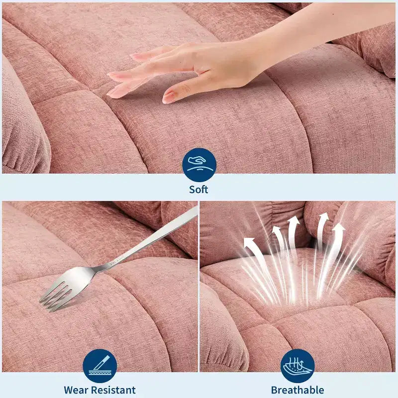 Poltrona Moderna da Salotto con Design Ergonomico Rivestito, Comoda Poltrona per Soggiorno, Camera da Letto o Ufficio