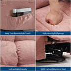 Poltrona Moderna da Salotto con Design Ergonomico Rivestito, Comoda Poltrona per Soggiorno, Camera da Letto o Ufficio