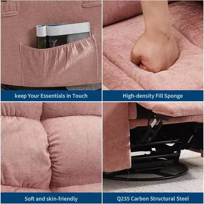 Poltrona Moderna da Salotto con Design Ergonomico Rivestito, Comoda Poltrona per Soggiorno, Camera da Letto o Ufficio