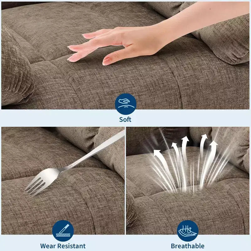 Poltrona Moderna da Salotto con Design Ergonomico Rivestito, Comoda Poltrona per Soggiorno, Camera da Letto o Ufficio