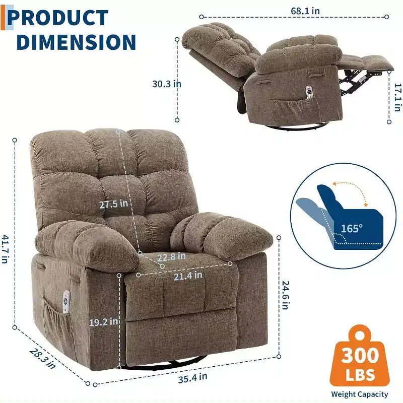 Poltrona Moderna da Salotto con Design Ergonomico Rivestito, Comoda Poltrona per Soggiorno, Camera da Letto o Ufficio