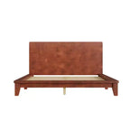 Struttura Letto con Testiera Full/Queen/King Size, Stile Moderno di Metà Secolo - ModernLuxe