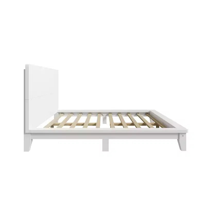 Struttura Letto con Testiera Full/Queen/King Size, Stile Moderno di Metà Secolo - ModernLuxe