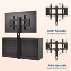 Mobile TV moderno da 65 pollici con supporto per TV da 75 pollici, console multimediale a 9 cassetti regolabile in altezza, centro di intrattenimento robusto in MDF