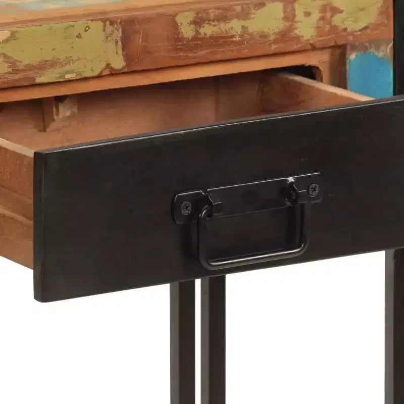 vidaXL Consolle Multicolore Legno massello di recupero, ferro Media