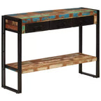 vidaXL Consolle Multicolore Legno massello di recupero, ferro Media