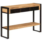vidaXL Console Table Multicolor Solid reclaimed wood, iron Medium