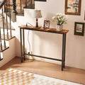 Karl Home 39.37''Narrow Console Sofa Table with Power Outlets and USB Port