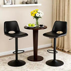Set di 2 sgabelli da bar girevoli moderni regolabili, base in metallo ergonomica robusta, sedie comode altezza bancone, per isola cucina, sala da pranzo, soggiorno