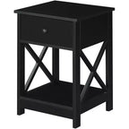 Tavolino rettangolare HomeStock con ripiano in legno, 1 pezzo
